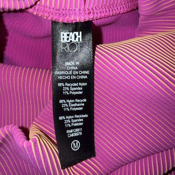 Women’s BEACH RIOT tayler legging pants Two toned Sorbet Size Medium - Picture 3 of 7